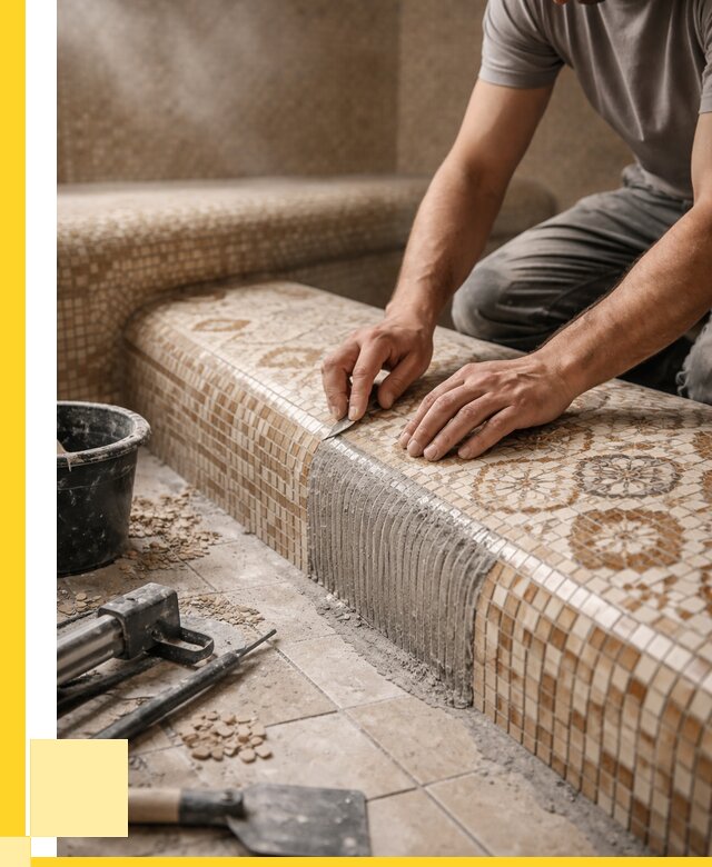 Плитка для хамама под ключ в Балашихе от 3589 р. | ЭриданБлш