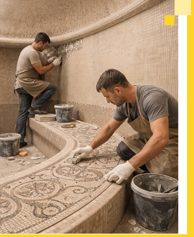 Плитка для хамама в Балашихе, укладка, подбор и поставка