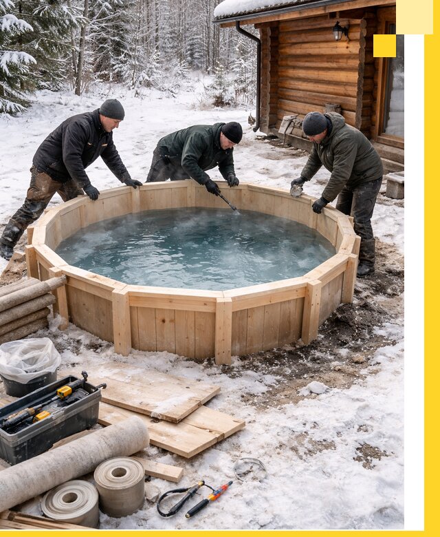 Изготовление и установка ледяных купелей под ключ в Балашихе